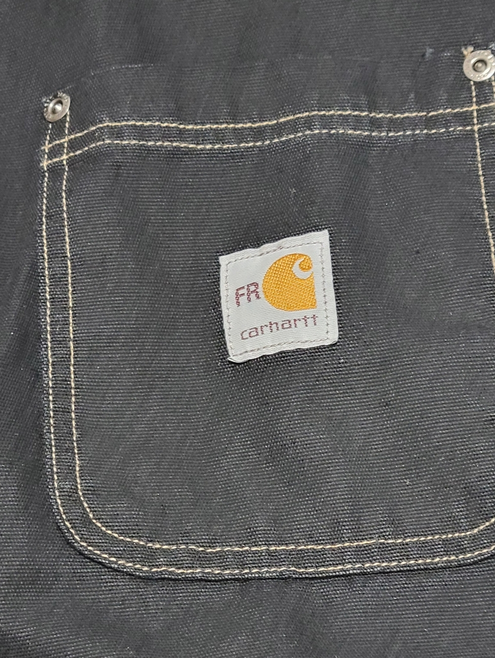 Carhartt Flame-Resistant Canvas Shirt Jacket Men's Size 3XL Blavk - Picture 5 of 8